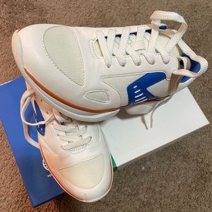 Multicolored leather Tory Burch Sport Bubble low-top sneakers worn twice